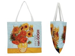 Torba torebka damska na ramię płócienna na wiosnę Gogh słoneczniki CARMANI
