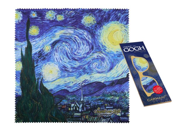 Ściereczka do okularów van Gogh Gwiazdzista Noc CARMANI