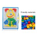 Puzzle pinezki grzybki z podstawką 296szt kolory zabawka dla dziecka 3 lata