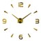 Zegar ścienny duży 80-120cm złoty 4 cyfry