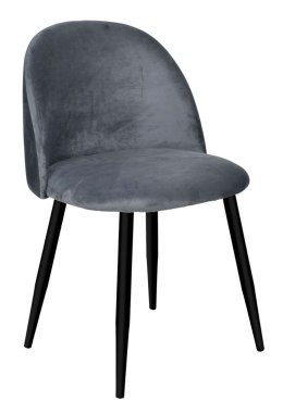 Krzesło aksamitne velvet grafit do salonu jadalni
