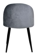 Krzesło aksamitne velvet grafit do salonu jadalni