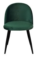 Krzesło aksamitne velvet zielone do salonu jadalni