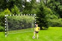 Bramka piłkarska pro 300 x 200 cm biało-czarna zabawka do ogrodu dla dzieci