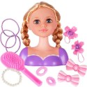 Głowa lalki do stylizacji włosów z akcesoriami prezent dla dziewczynki