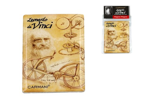 Magnes na lodówkę ozdobny dekoracyjny na prezent L. da Vinci CARMANI