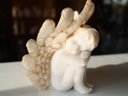 aniołek śpiący -alabaster grecki