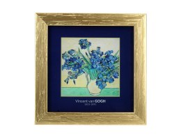 obrazek - V. van Gogh, irysy, złota ramka (carmani)