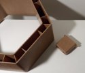 półka plaster miodu heksagon z komponentu wpc eko