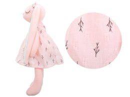 Maskotka pluszowa królik różowy na prezent dla dziecka dziewczynki UROCZA