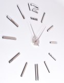 zegar ścienny diy apis 65 - 120 cm - srebny 3d
