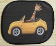 kurtyna samoprzylepna osłona okna samochodu żyrafa