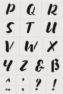 2 Szablony 30x20 cm alfabet 4