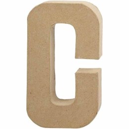 litera c z papier-mache h: 20,5 cm