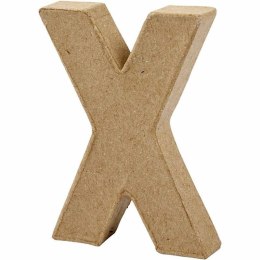 Litera x z papier-mache h: 10 cm