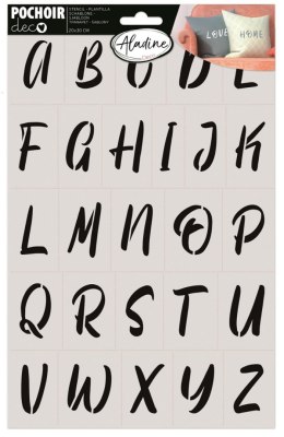 Szablon 30x20 cm alfabet 3