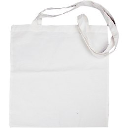 torba biała z długą rączką 100% bawełna