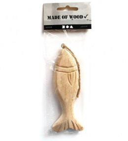 Zawieszka rybka z drewan 12,5 cm