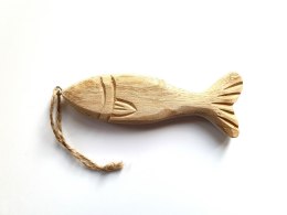 Zawieszka rybka z drewan 12,5 cm