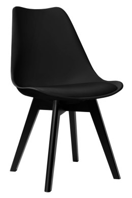 Krzesło czarne do salonu jadalni biura sypialni