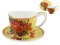 Elegancka filiżanka do kawy, van Gogh, Czerwone maki i stokrotki