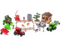 ZESTAW zabawka dla dzieci farma gospodarstwo figurki zwierzęta mata 49szt.