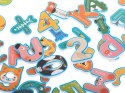 Zestaw zabawka do kąpieli wanny dla dzieci puzzle literki cyferki piankowe