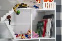 Półka regał domek na książki zabawki do pokoju dziecięcego 2w1 116cm XXL