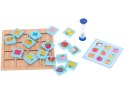 Gra dla dzieci zabawka puzzle drewniane planszowa memory owoce i kształty