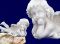 aniołek leżący alabaster grecki