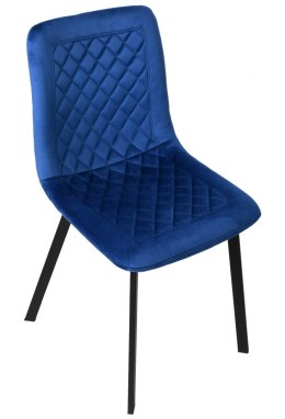 Krzesło aksamitne CURTIS Velvet Granatowe