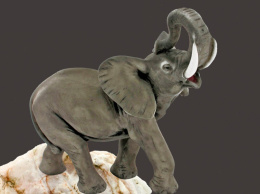 Figurka słoń marceli alabaster grecki