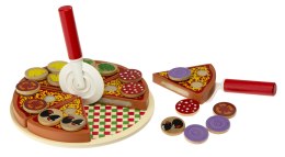 pizza drewniany zestaw do zabawy z akcesoriami