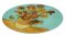 Deska szklana, okrągła - V. van Gogh, Słoneczniki Carmani