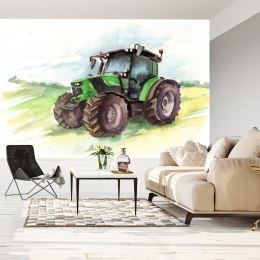 Fototapeta Traktor Malowany Akwarelą