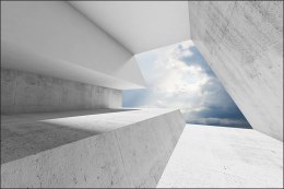 Fototapeta 3D Tunel - Niebo