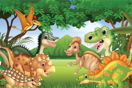 Fototapeta Bajkowe Dinozaury W Dżungli