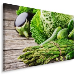 Obraz Na Płótnie Bukiet Zielonych Warzyw