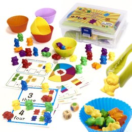 ZESTAW zabawka dla dzieci misie edukacyjne nauka liczenia montessori 45el.