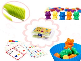 ZESTAW zabawka dla dzieci misie edukacyjne nauka liczenia montessori 45el.