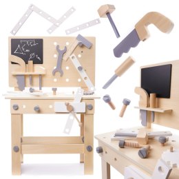 ZESTAW MAJSTERKOWICZA XXL zabawka dla chłopca warsztat z narzędziami drewno