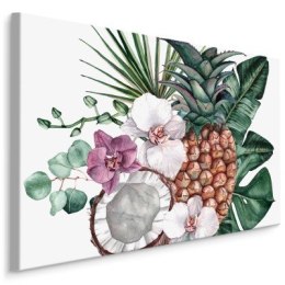 Obraz Na Płótnie Tropikalne Owoce I Orchidee