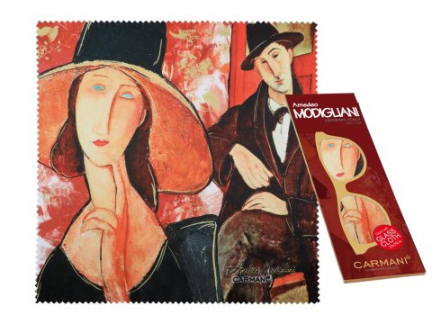 Ściereczka do okularów A. Modigliani kobieta w kapeluszu i mario varvogli
