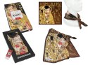 Apaszka damska chustka na szyję ozdobna romantyczna Klimt POCAŁUNEK 50 cm
