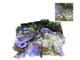 Chusta C. Monet lilie wodne i fioletowe CARMANI