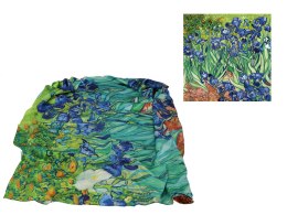 Chusta damska szal apaszka szalik V. van Gogh Irysy CARMANI stylowy prezent