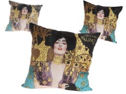 Poduszka dekoracyjna ozdobna z wypełnieniem suwak G.Klimt Judyta na prezent