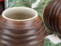 naczynie ceramiczne do yerby brązowa opona