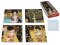 ZESTAW 4 podkładek szklanych pod kubek na prezent święta G. Klimt Carmani