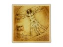 Talerz talerzyk ozdobny dekoracyjny l. da Vinci Człowiek witruwiański 13 cm